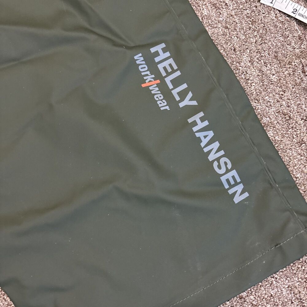 NWT New Helly-Hansen Mandal Rain Bibs Mens L Waterproof Fishing Workwear Green - Picture 5 of 14